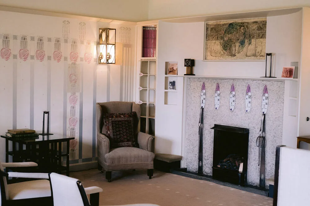 Interior of Charles Rennie Mackintosh's Hill House in Glasgow